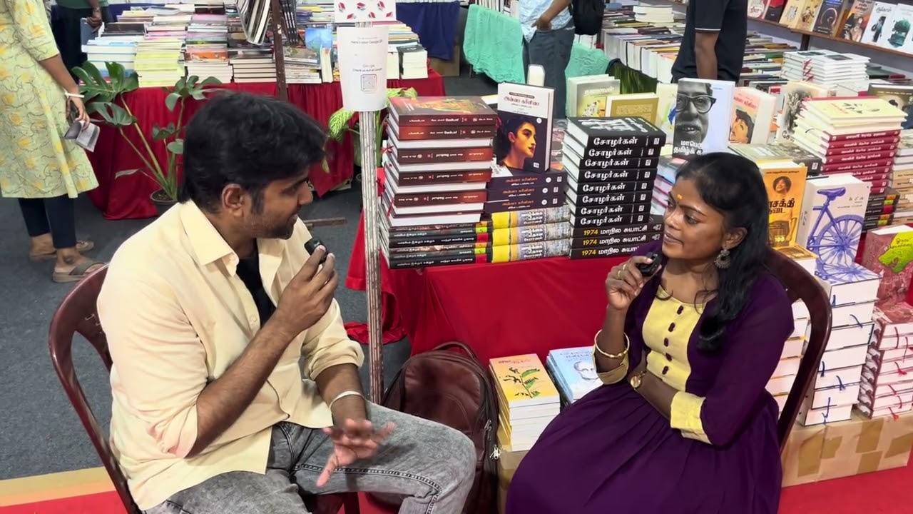 Author Kabilan Vairamuthu Sharing this views  @ Panuval Book Stall F13 at Chennai Book Fair