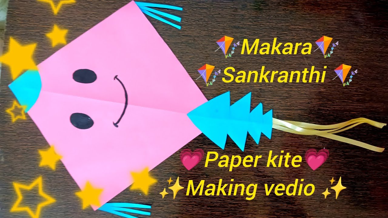 #How to make easy sankranthi Kite 🪁Festival Creativity 🪁🪁🪁🪁🪁🪁🪁