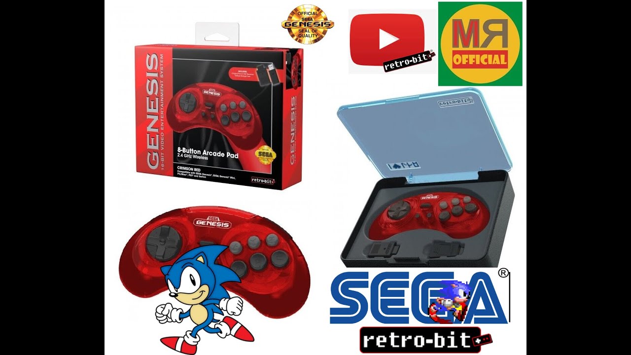 Joystick Retro-Bit Sega Genesis - UMBOXING! 2024