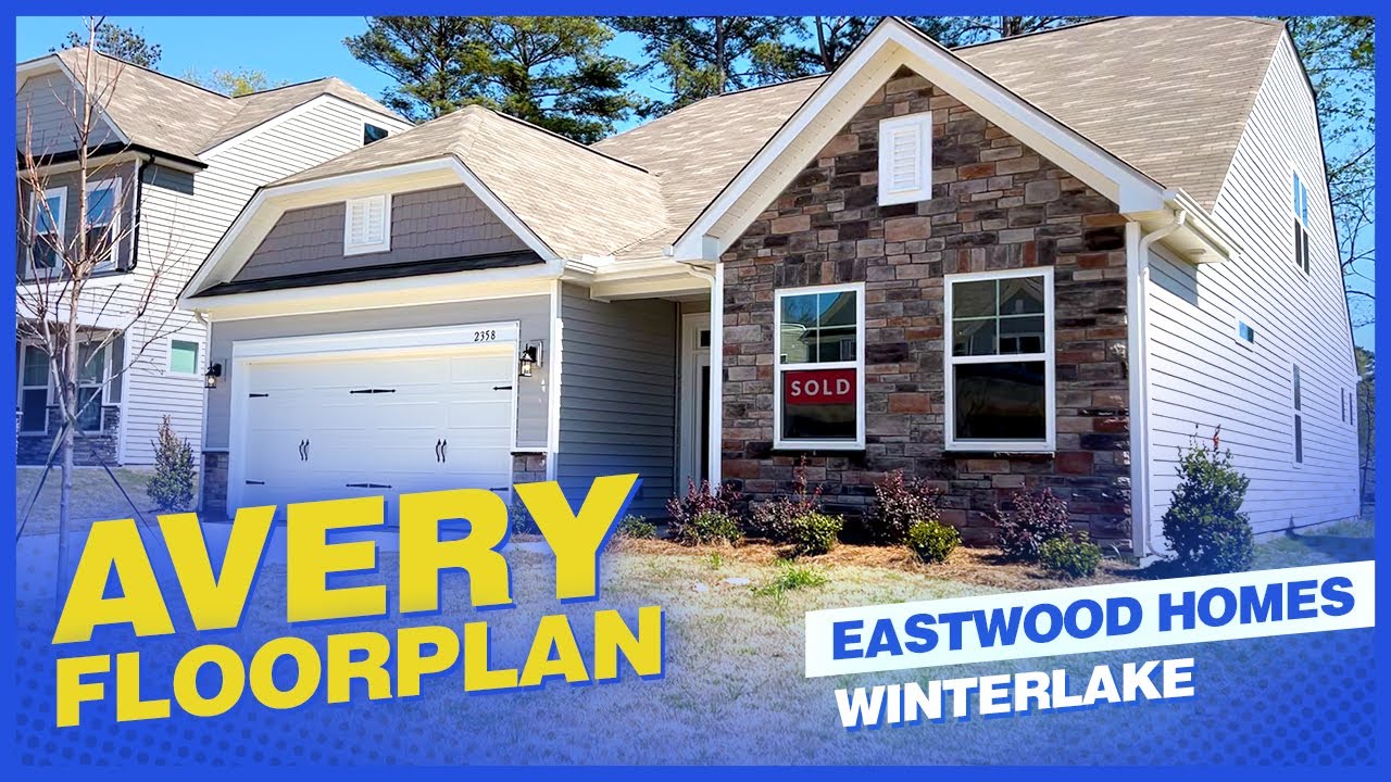 Посмотрите планировку дома Avery от Eastwood Homes в жилом комплексе Winterlake в Гастонии | Жизн...