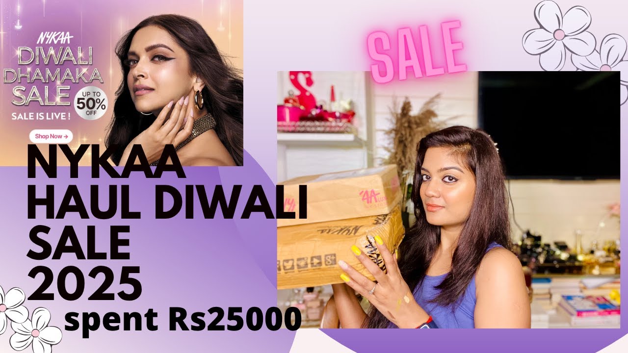 *HUGE* NYKAA HAUL 2025 ||  DIWALI DHAMAKA SALE || MAKEUP UPTO 60% OFF|| MY PASTEL LOVE