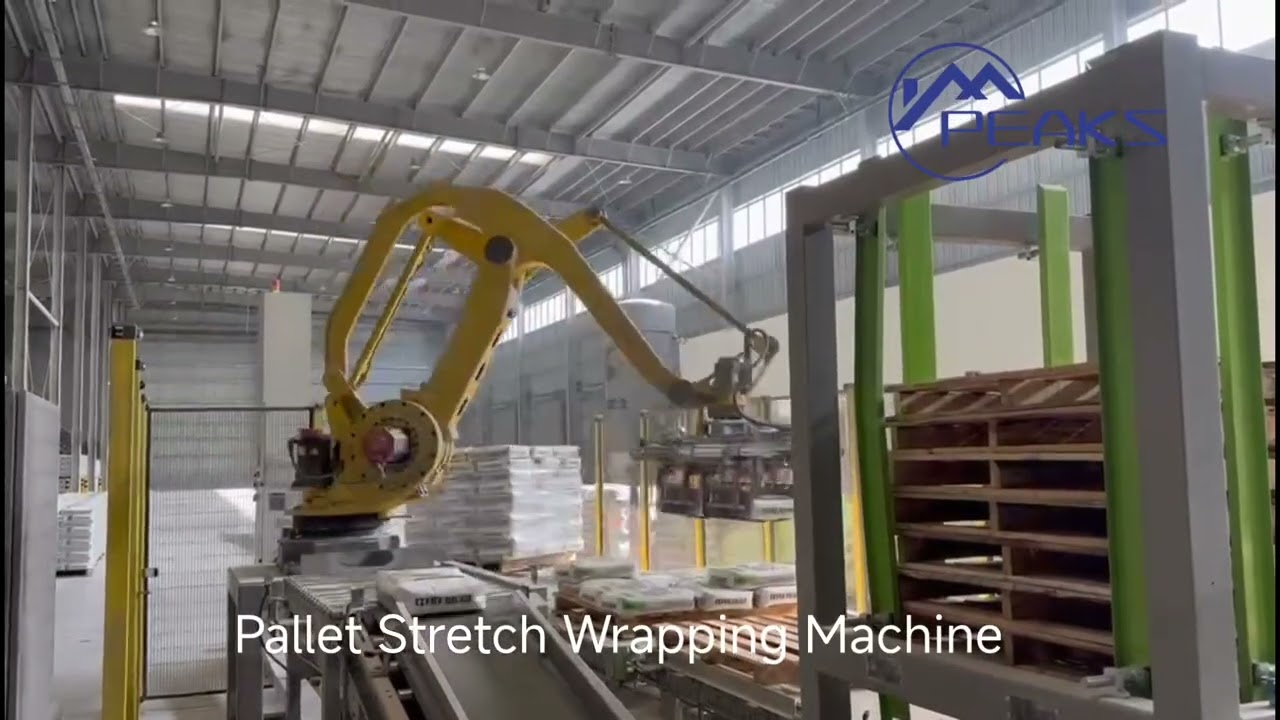 Big Capacity 25kg Tile Adhesive Valve Bags Palletizer with Robot Palletizing Machine