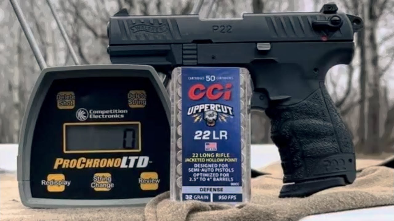 Баллистические испытания CCI Uppercut из ствола 3,5 дюйма калибра .22 во вторник на ранчо Discree...