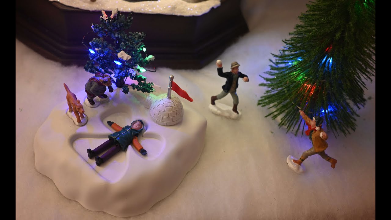 Lemax Christmas Village New Addition Lemax Angle Wings and Lemax Snowball Fun.