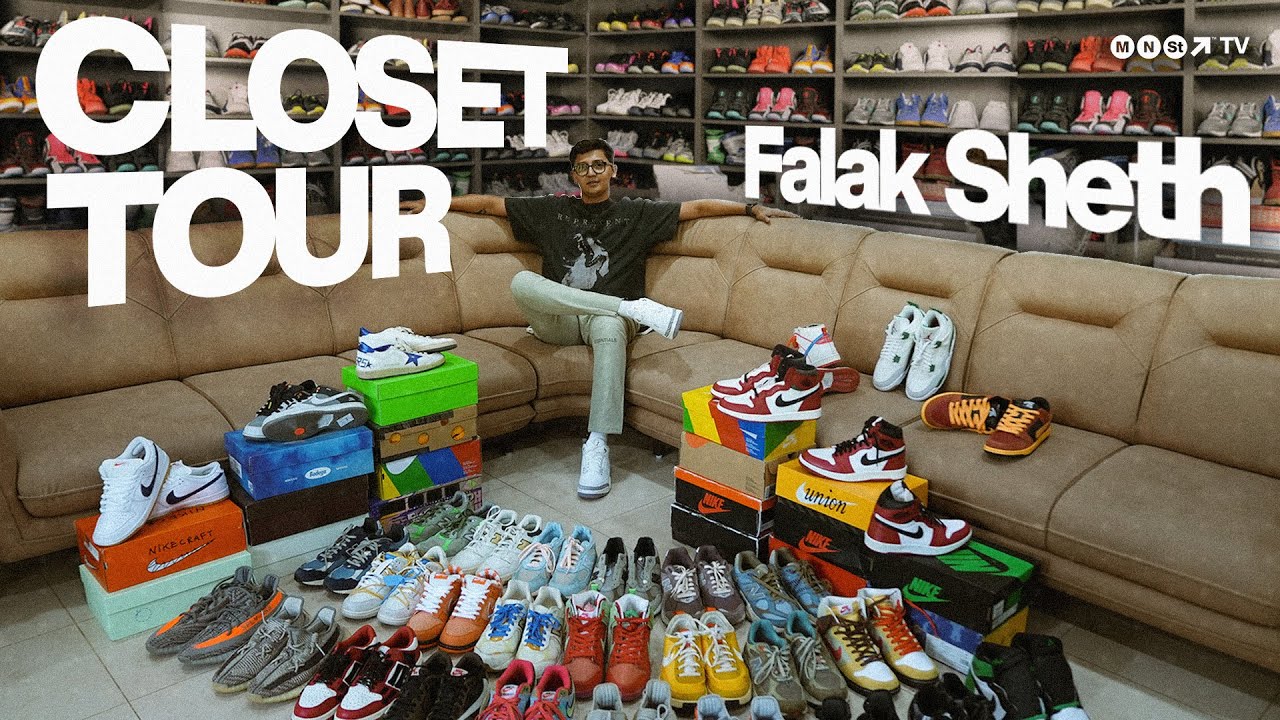 Closet Tour: Gujarat's BIGGEST Sneaker Collection | Falak Sheth