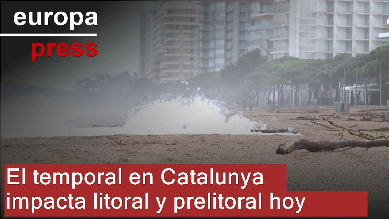 El temporal en Catalunya afecta este s&aacute;bado principalmente al litoral y prelitoral