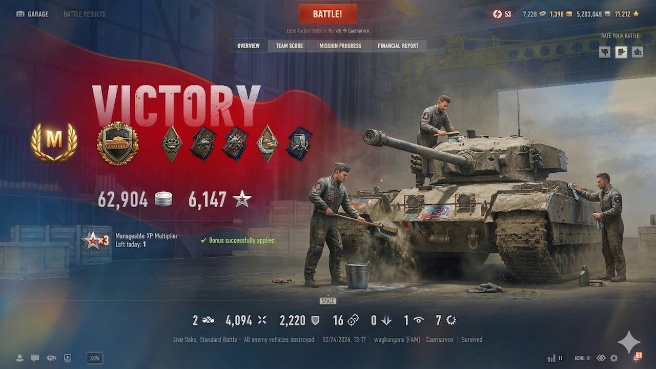 Caernarvon • 4K Dmg • 2.2K Blocked • Full Gameplay