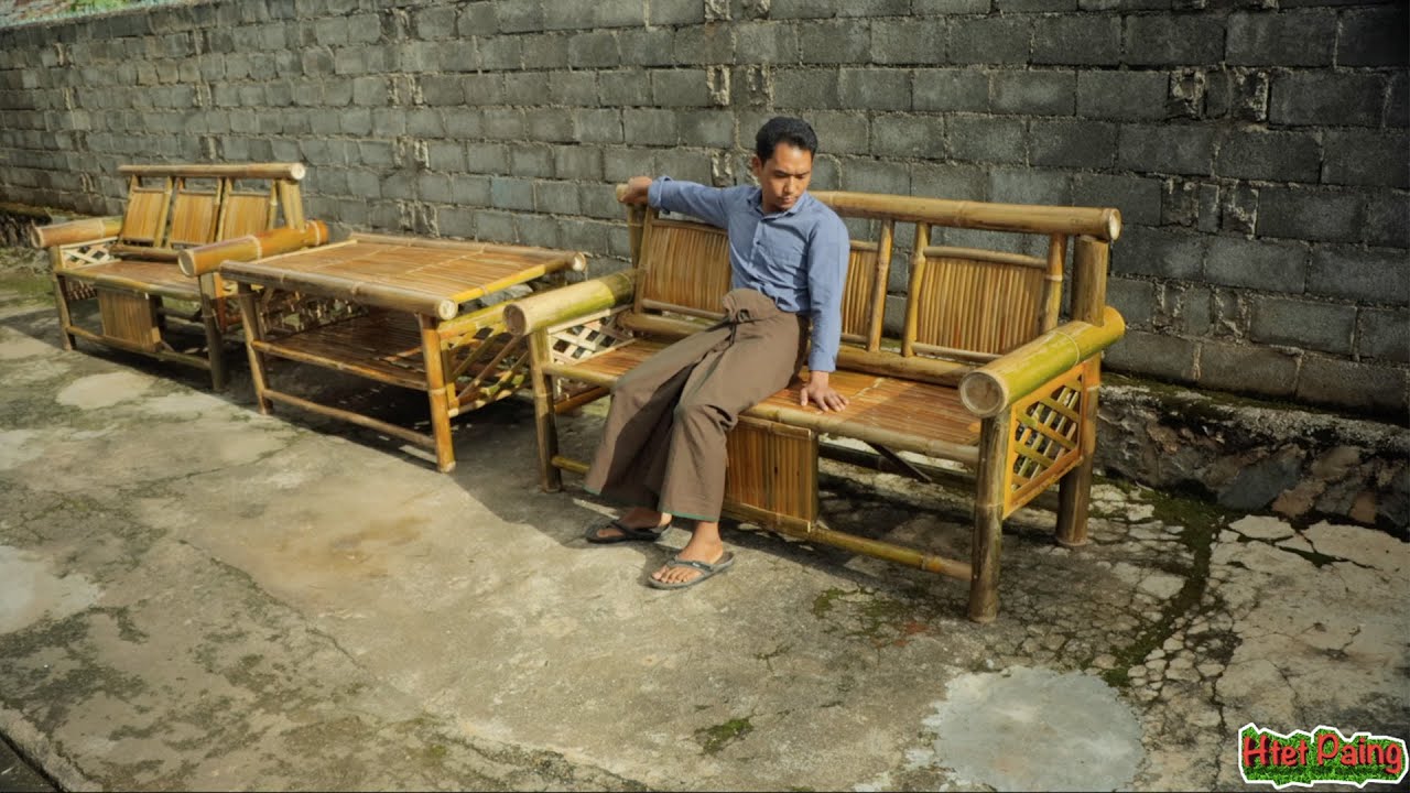 Using bamboo to make some sophisticated | Bamboo Sofa Set |