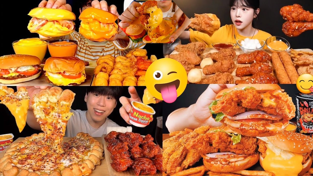 KOREAN BIG BITES*MUKBANG* FAST FOOD MUKBANG ASMR EATING SHOW REAL SOUND|FOOD COMPILATION 😋💯