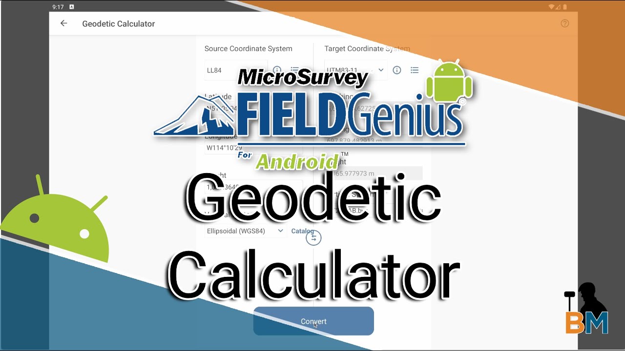 FieldGenius for Android: Geodetic Calculator | Bench Mark