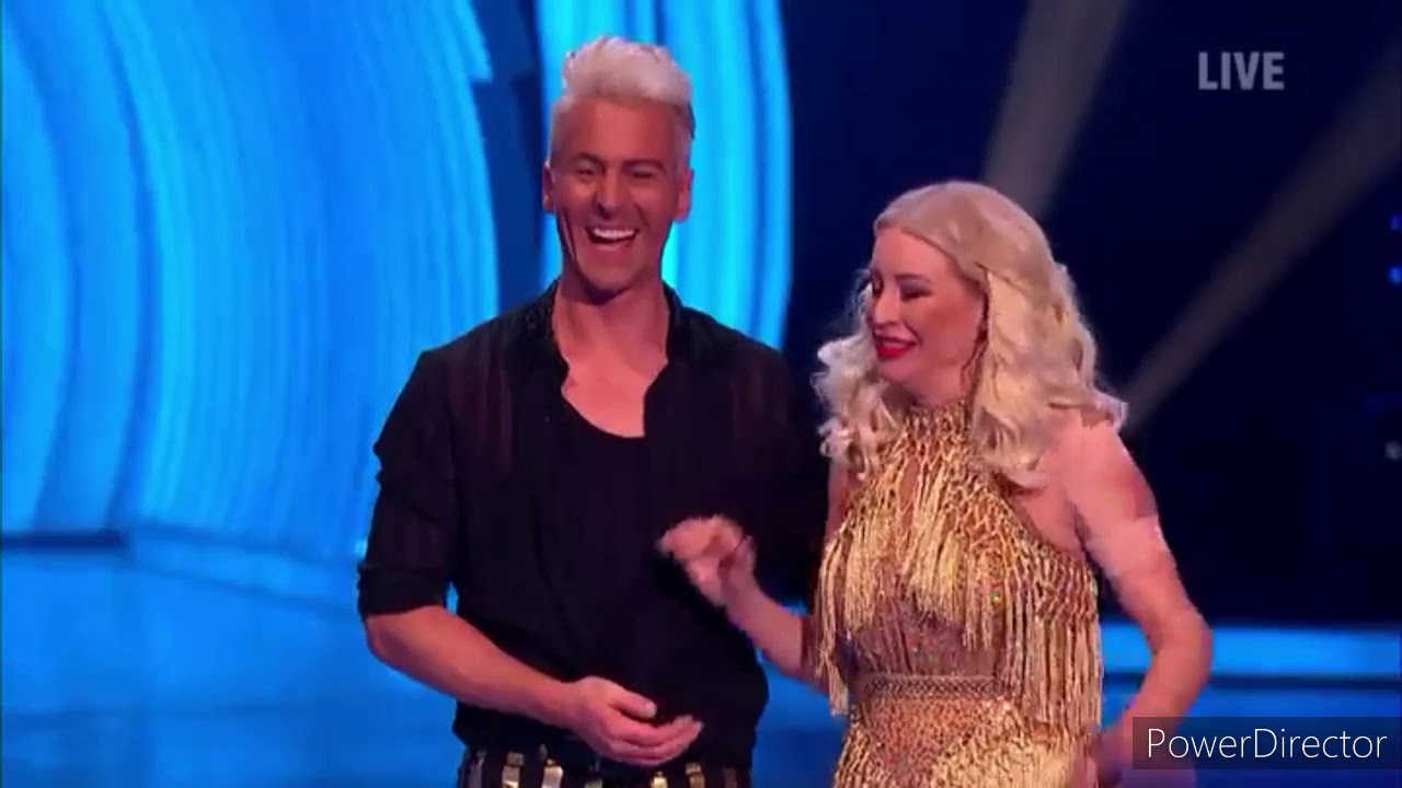Denise van Outen and Matt Evers skating in Dancing on Ice (17/1/21)