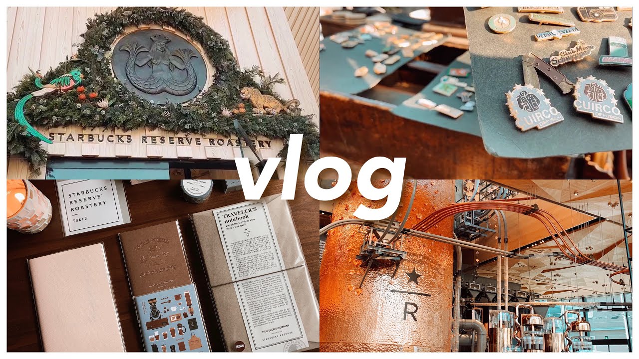 ⌛️ vlog - スタバコラボのトラベラーズノートを買ったり、蚤の市に行ったり。