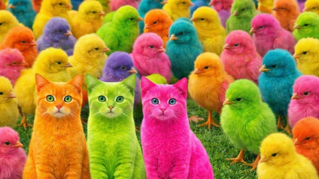 Tangkap Ayam Lucu, ayam warna warni, ayam rainbow, kelinci lucu, bebek lucu, ikan koi, Hewan Lucu