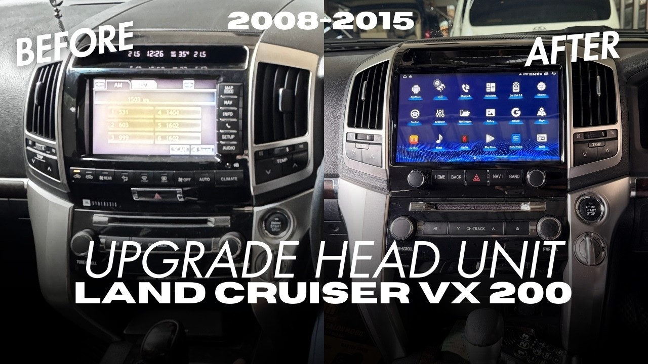 HEAD UNIT ANDROID OEM LAND CRUISER VX 200 TAHUN 2008-2015