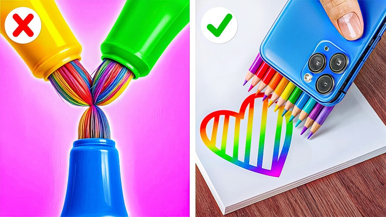 CREAȚII FANTASTICE CU CREIONUL 3D || Bijuterii DIY haioase & trucuri de parenting – 123 GO! SCHOOL