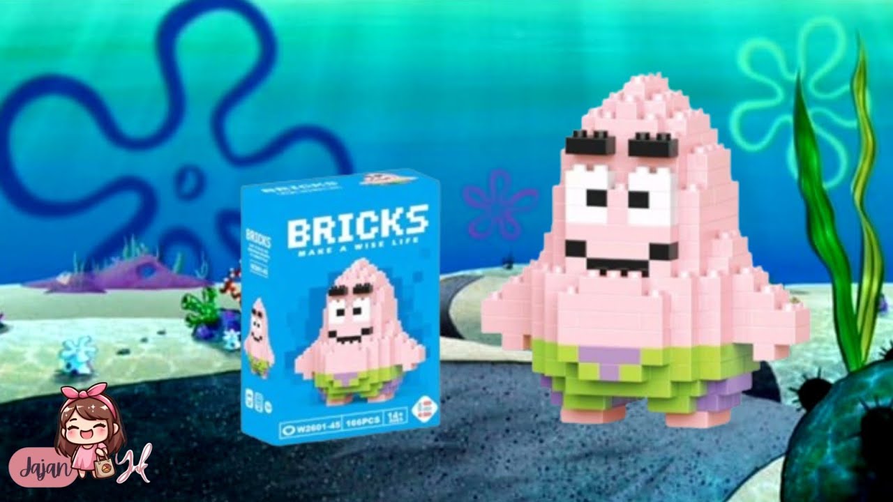 Cara Merakit Patrick Bricks Mini Lego | W2601-45 | Bricks Tutorial #lego #bricks
