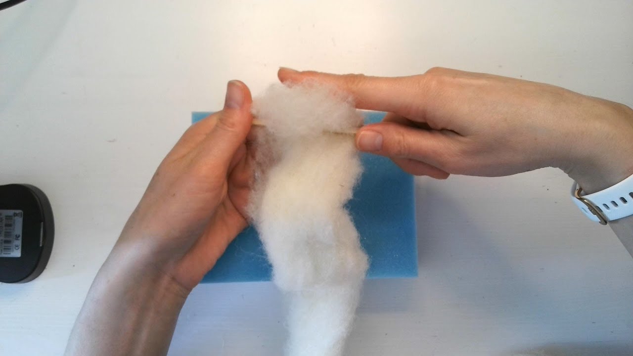 How to Wrap - Needle Felting for Beginners. Making the Core Shape.