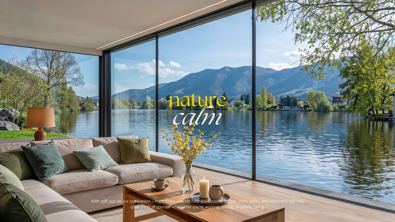 Quiet Morning Jazz by the Lake ☀️ Calm Jazz with Nature Sounds for Deep Relaxation, Stress Relief