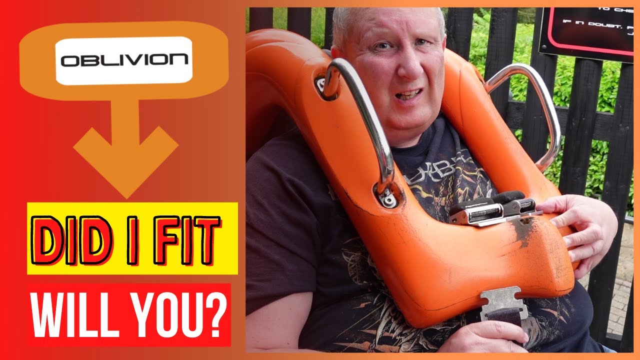 OBLIVION Alton Towers resort TEST SEAT ride guide  | Plus Size Friendly?