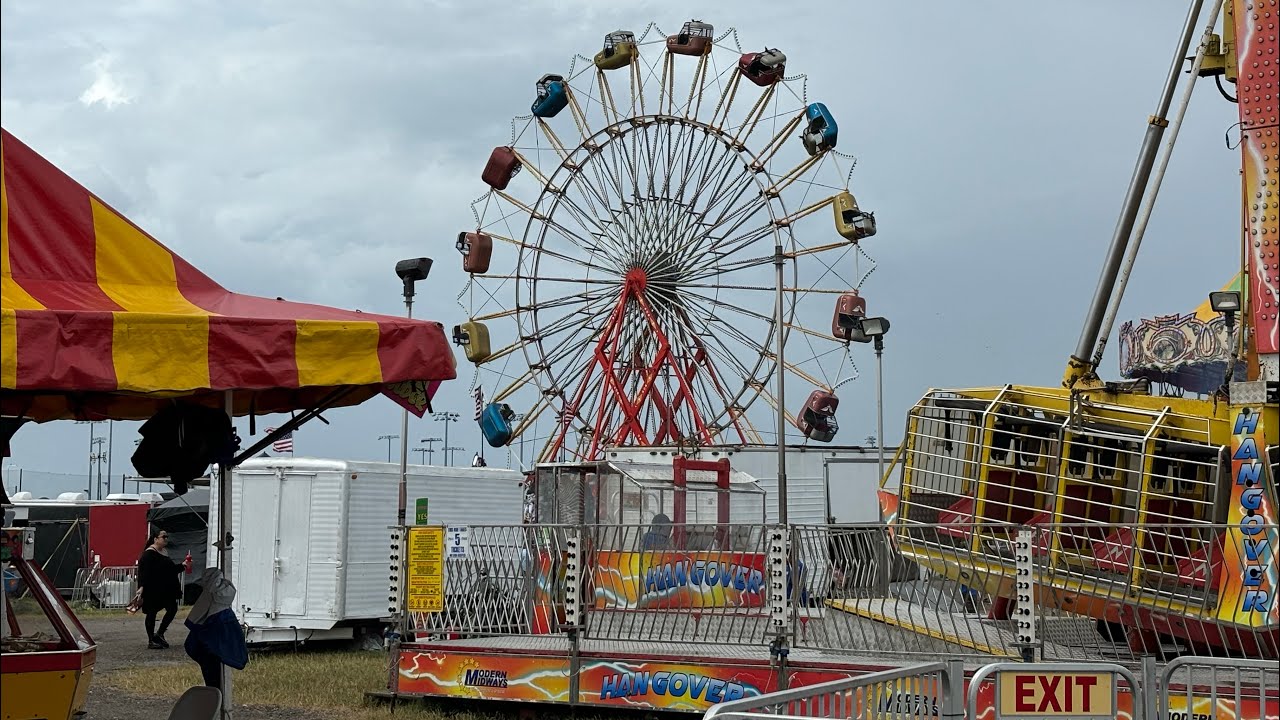 Games, Food and Rides at the Space Coast State Fair 2024. #fair #carnivalfood #games