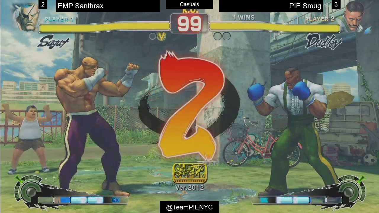SSF4AE Team PIE Concept Match: PIE Smug (Dudley) vs EMP Santhrax (Sagat) FT7