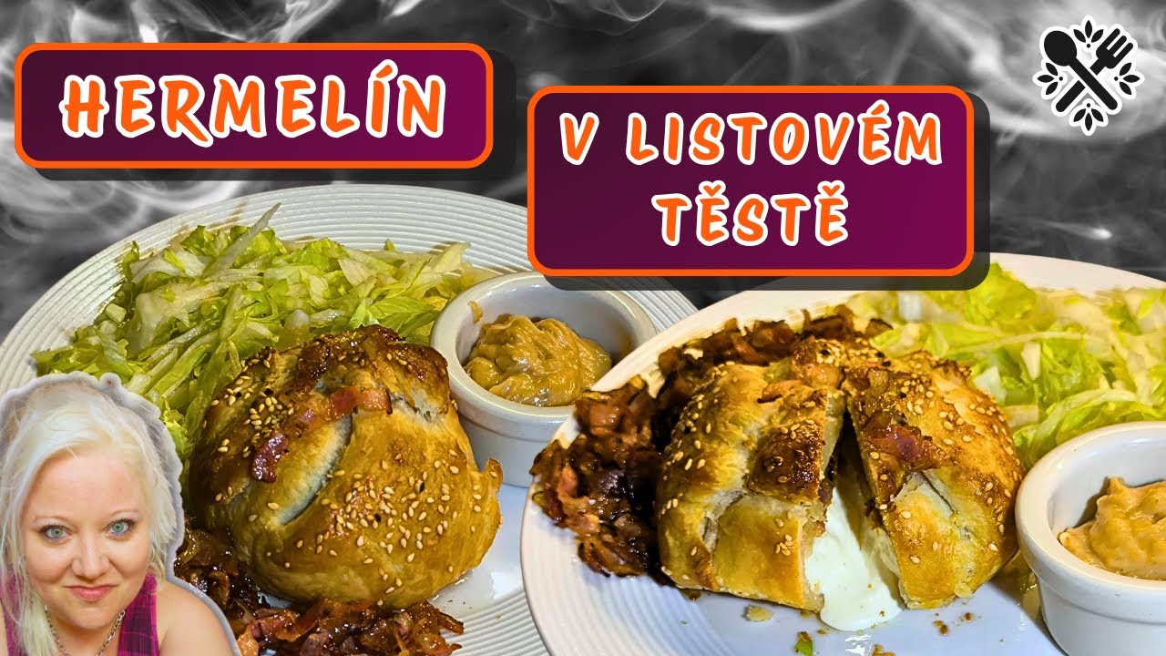Hermelín v listovým těstě