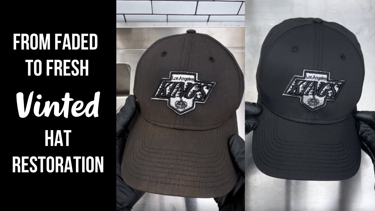 Restoring a New Era Los Angeles Kings Hat from Vinted | Hat Cleaning & Re-colour