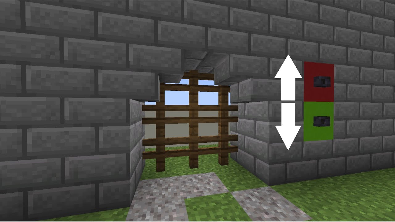 Minecraft: Çalışan bir Kale Kapısı nasıl yapılır? (kolay)