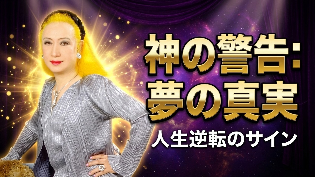 【神様からの警告】美輪明宏が暴く夢の真実…あなたが見た10の夢に隠された人生逆転のサイン