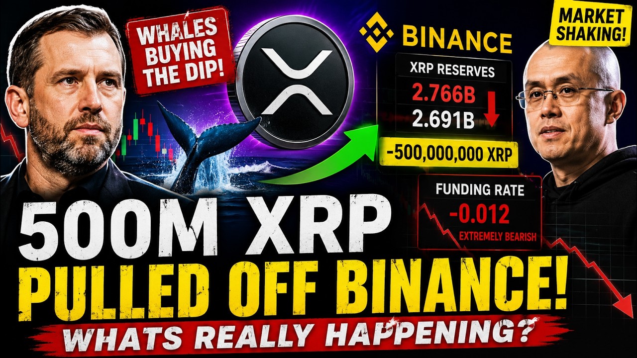 XRP News TODAY: 500M XRP Vanish From Binance as Whales Buy Dip!
