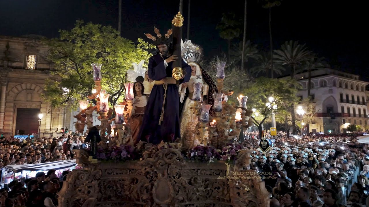 4K | La Entrega saludo en San Juan de Letrán | Rosario de Cádiz | Saeta | Semana Santa Jerez  2024
