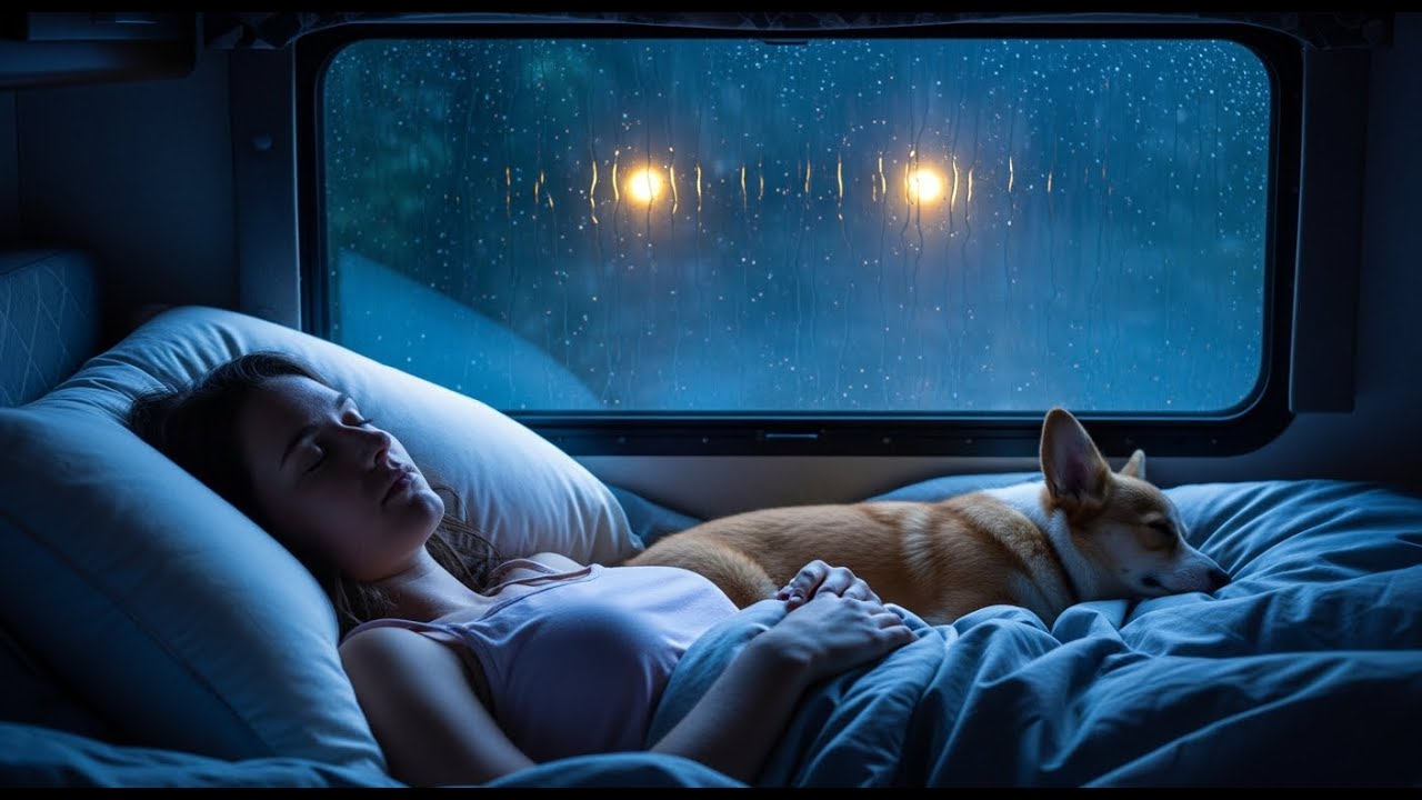 Super Relaxing Thunderstorm | Heavy Rain Sounds | Sleep Instantly on Car Window Tonight