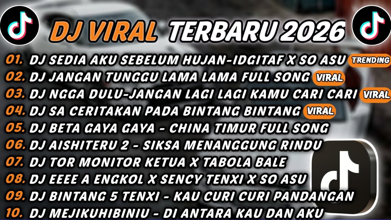 DJ TIKTOK TERBARU 2026 - DJ SEDIA AKU SEBELUM HUJAN-IDGITAF X SO ASU🎵DJ JANGAN TUNGGU LAMA LAMA🎵