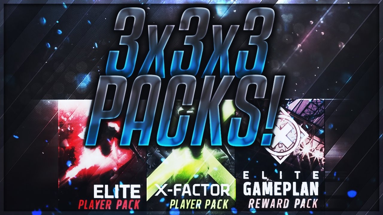 3x3x3 PACKS!!! X-FACTOR, ELITE GAMEPLAN, AND ELITE PLAYER PACKS!!! | Madden Mobile 17