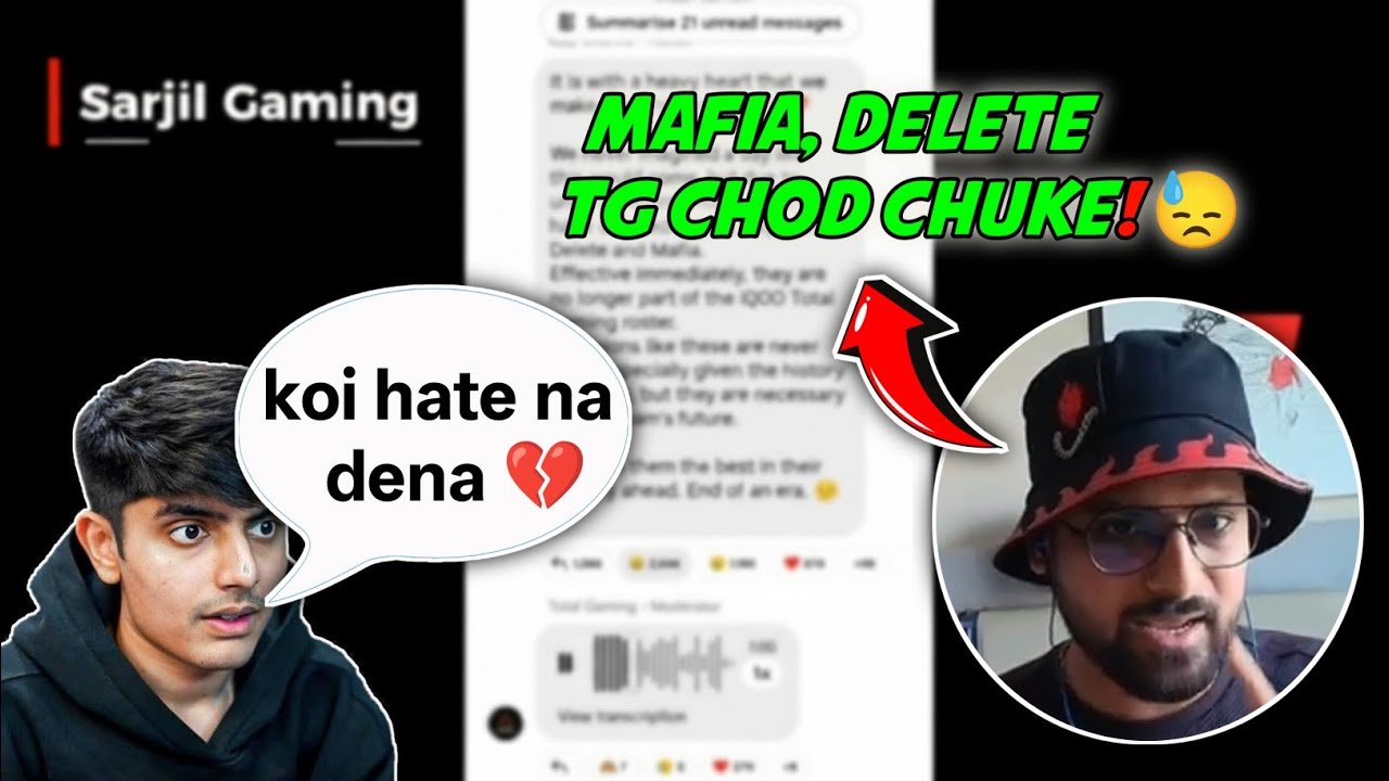 End of Total Gaming eSports? 💔 Mafia & Delete Left | Ajjubhai & FozyAjay Emotional Broadcast Message