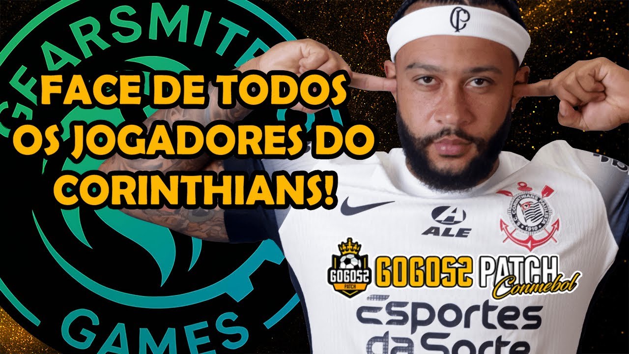 Faces dos jogadores do Corinthians - Gogosz Patch Conmebol