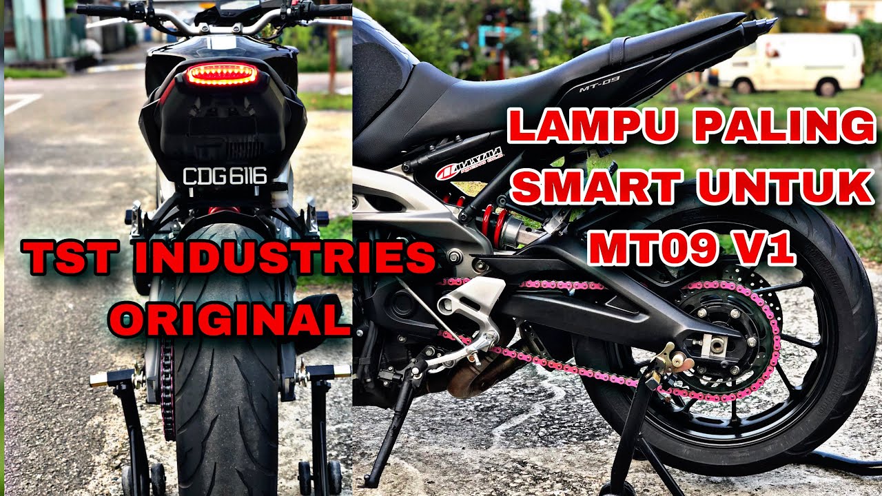 LAMPU PALING SEKSI UNTUK MT09 V1 // TST TAIL LIGHT // MT09 V1