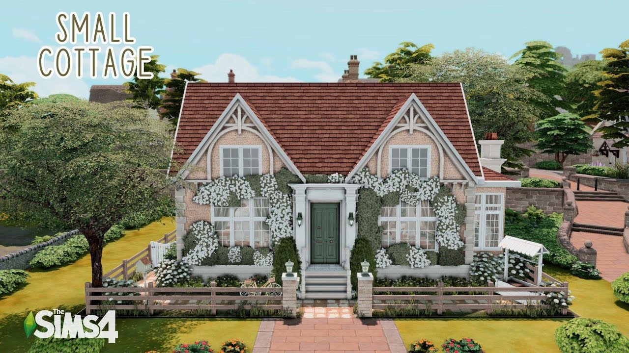 Small Cottage // The Sims 4 Speed Build with CC