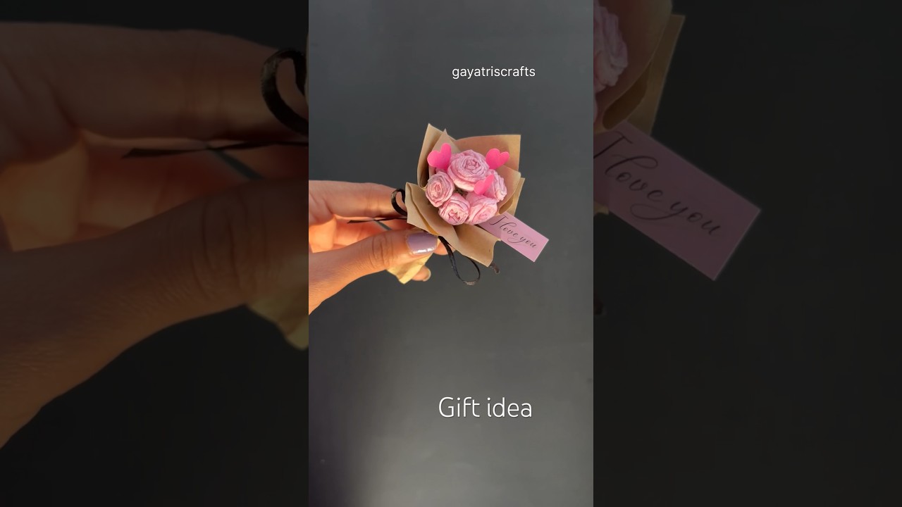 Rose Day 🥀 Gift idea #valentinegiftideas #roseday #craft #diy #giftideas #papercraft #diycrafts