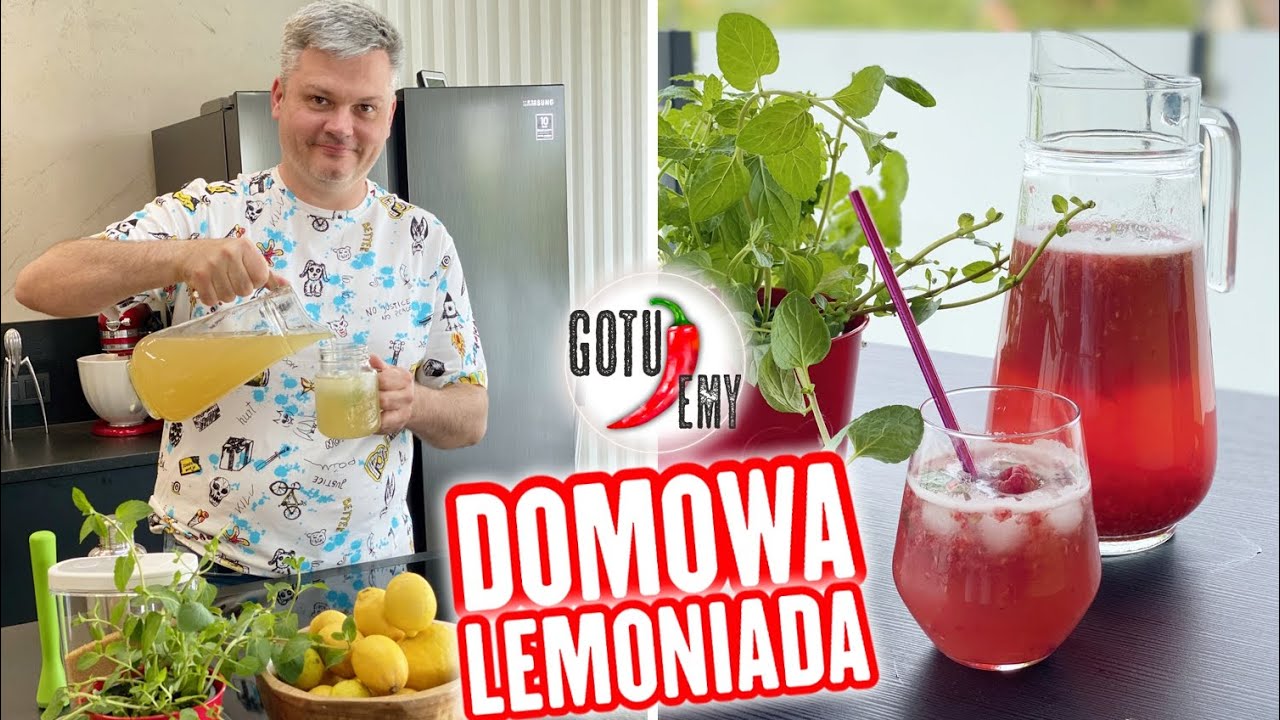 Domowa lemoniada  👍  Cytrynowa i malinowa 😃 Szybki przepis  GOTUJEMY