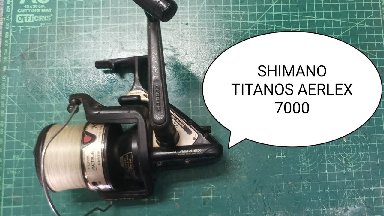 CARRETE O REEL DE PESCA SHIMANO TITANOS AERLEX 7000 REPARACION MANTENIMIENTO Y LIMPIEZA.