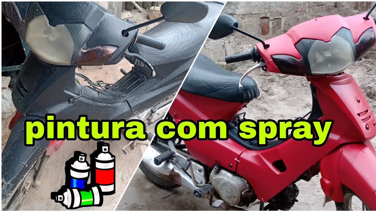 COMO PINTAR CARENAGEM COM TINTA SPRAY!!