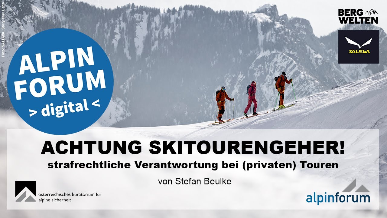 ALPINFORUM 2021 - ACHTUNG SKITOURENGEHER!