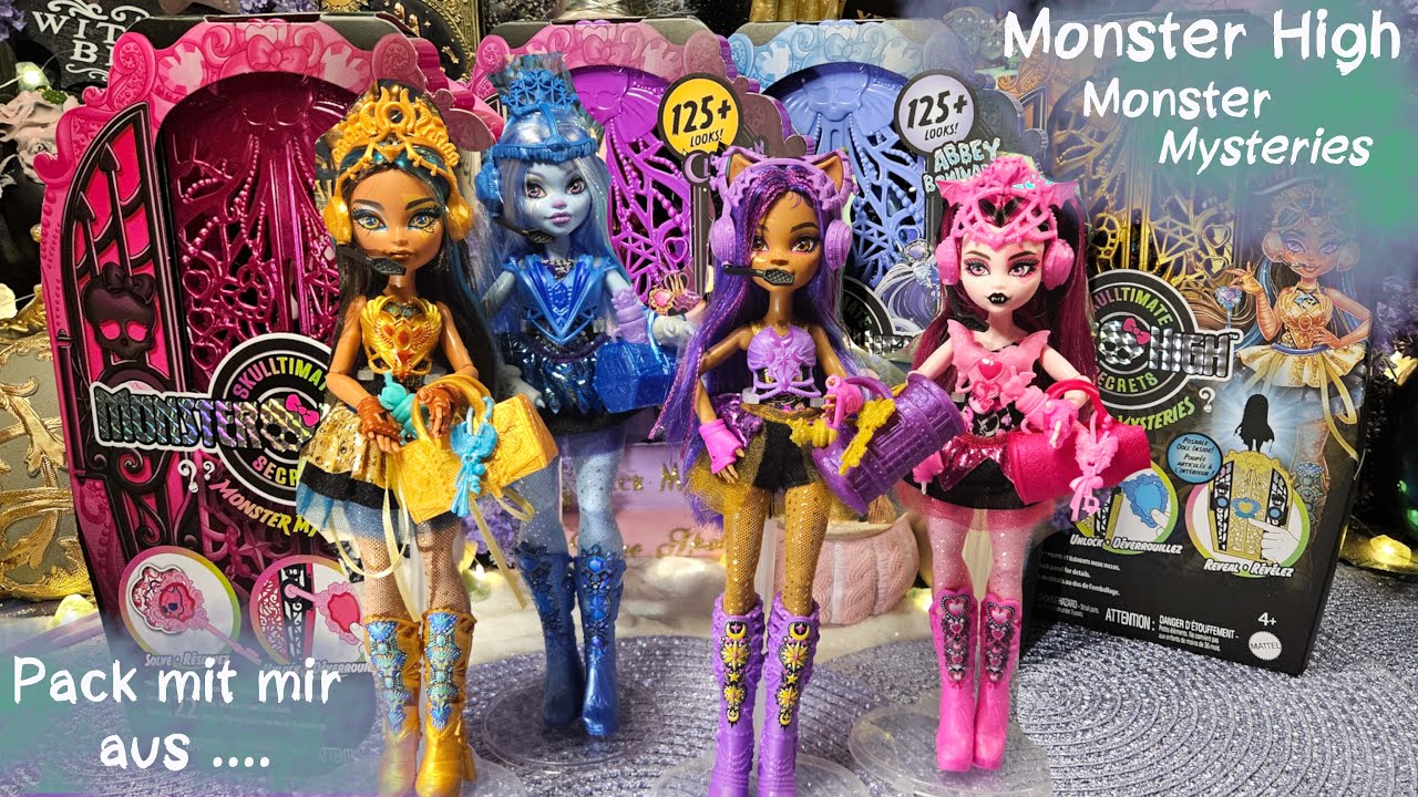 Monster Mysteries - Draculaura, Abbey, Cleo und Clawdeen - #Monsterhigh #unboxing #auspacken