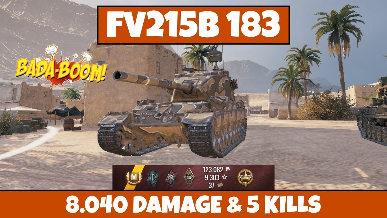 FV215b (183) &mdash; 8.040 DAMAGE & 5 KILLS💥ONE SHOTS MONSTER | WoT