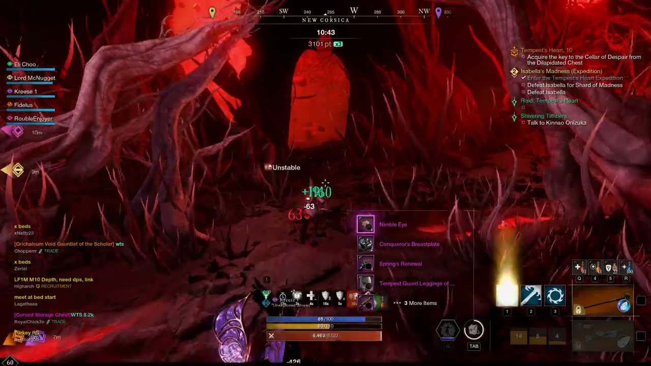 Fire Staff/Blunderbuss | M10 Tempest | 31 Minute Run | New World Brimestone PVE
