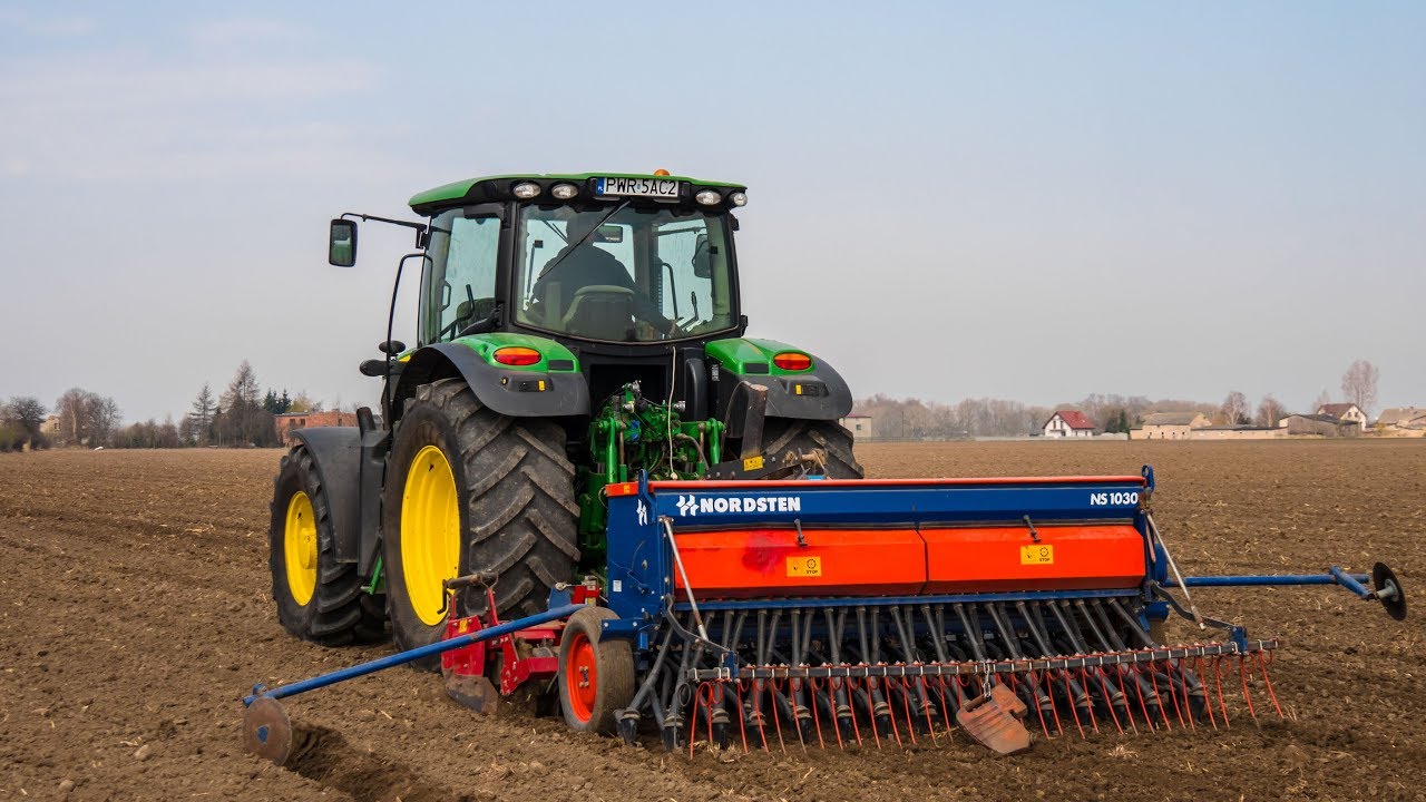 Siew Jęczmienia - John Deere 6150R / Breviglieri / Nordsten NS1030