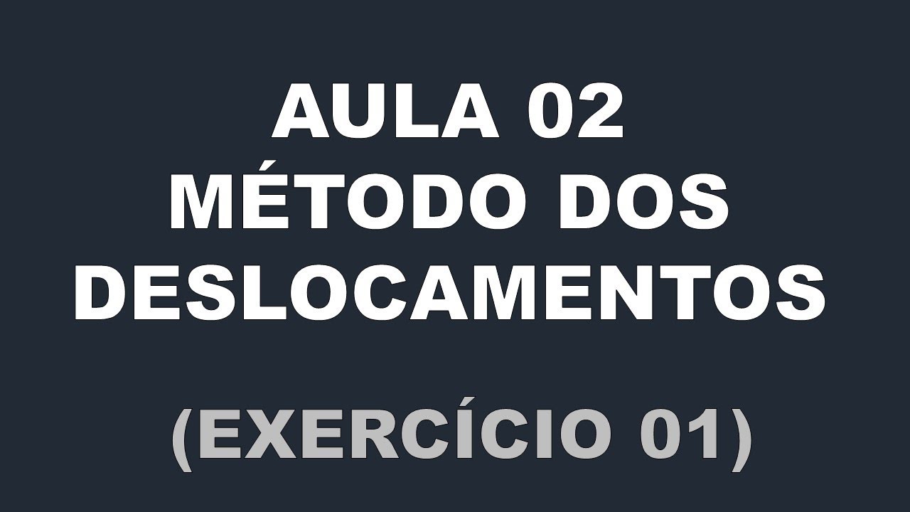 Aula 02: Método dos Deslocamentos (Exercício 1)