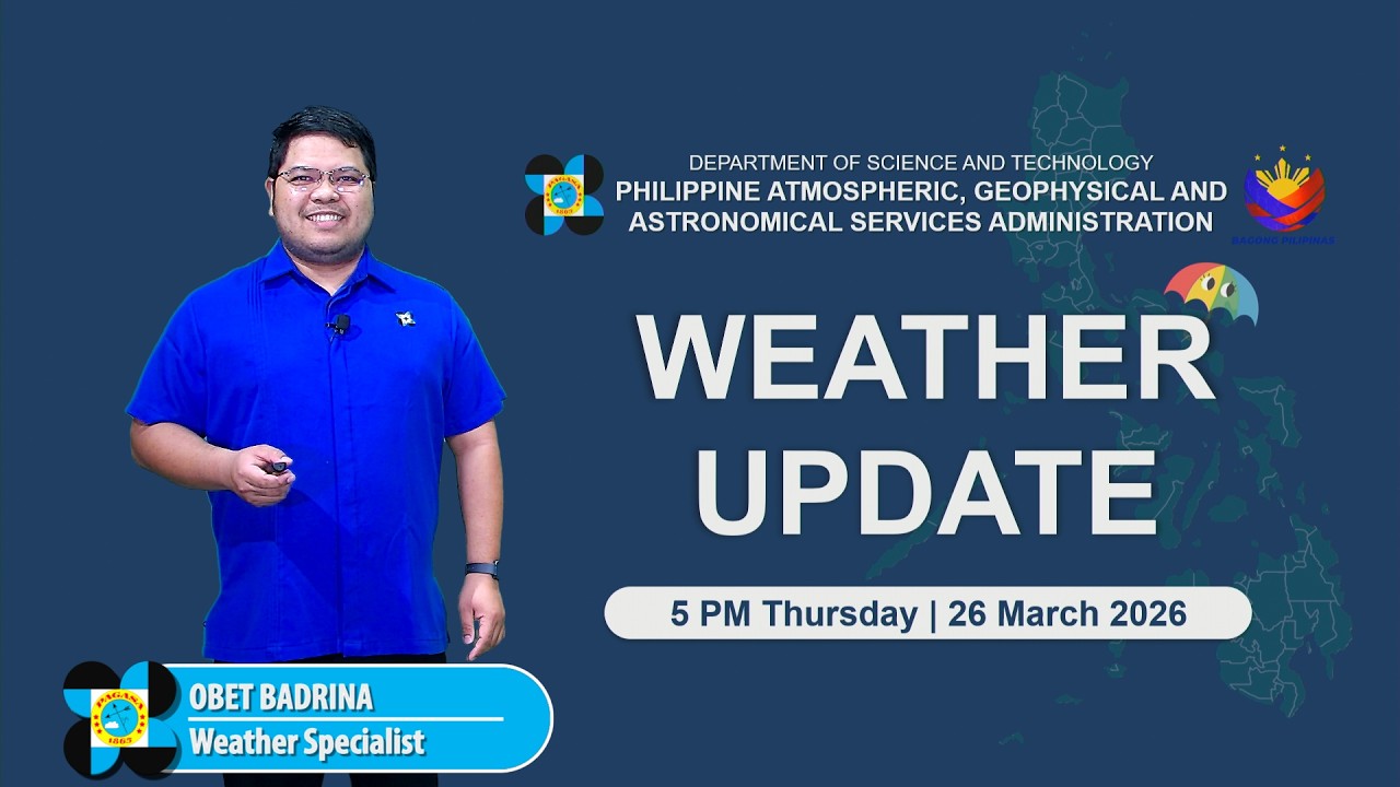 Public Weather Forecast issued at 5:00 PM | March 26, 2026