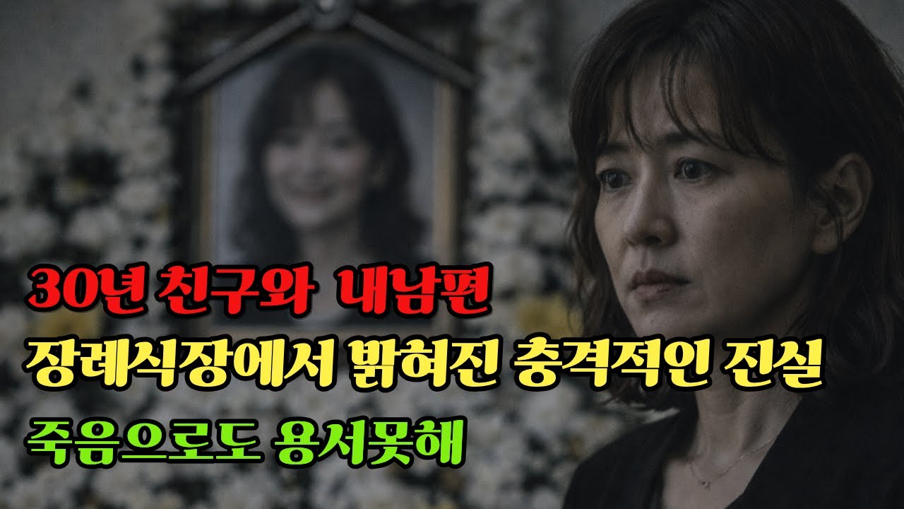 가장 믿었던 두 사람, 친구의 장례식에서 알게 된 진실,우정도 결혼도 동시에 무너진 날#사연이야기#불륜#시니어#오디오사연
